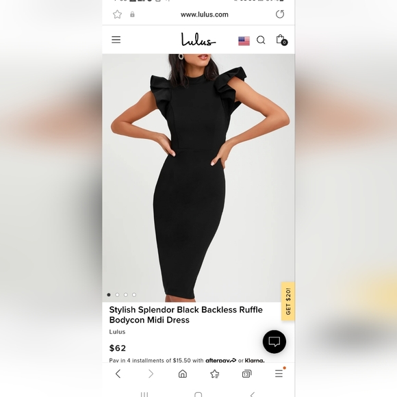 stylish splendor black backless ruffle bodycon midi dress Lulus | Dresses | Lulu Celebrate love in full